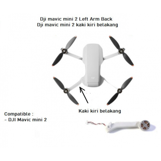 Dji mavic mini 2 Left Arm Back - Dji mavic mini 2 kaki kiri belakang